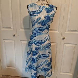 Japanese Wave (Hokusai) All-Over Print Dress